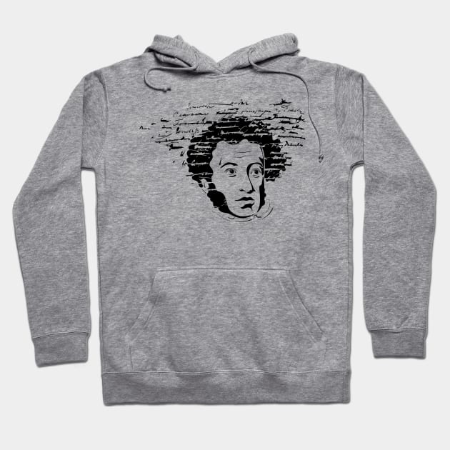 Alexander Pushkin and his poems Hoodie by Catdog